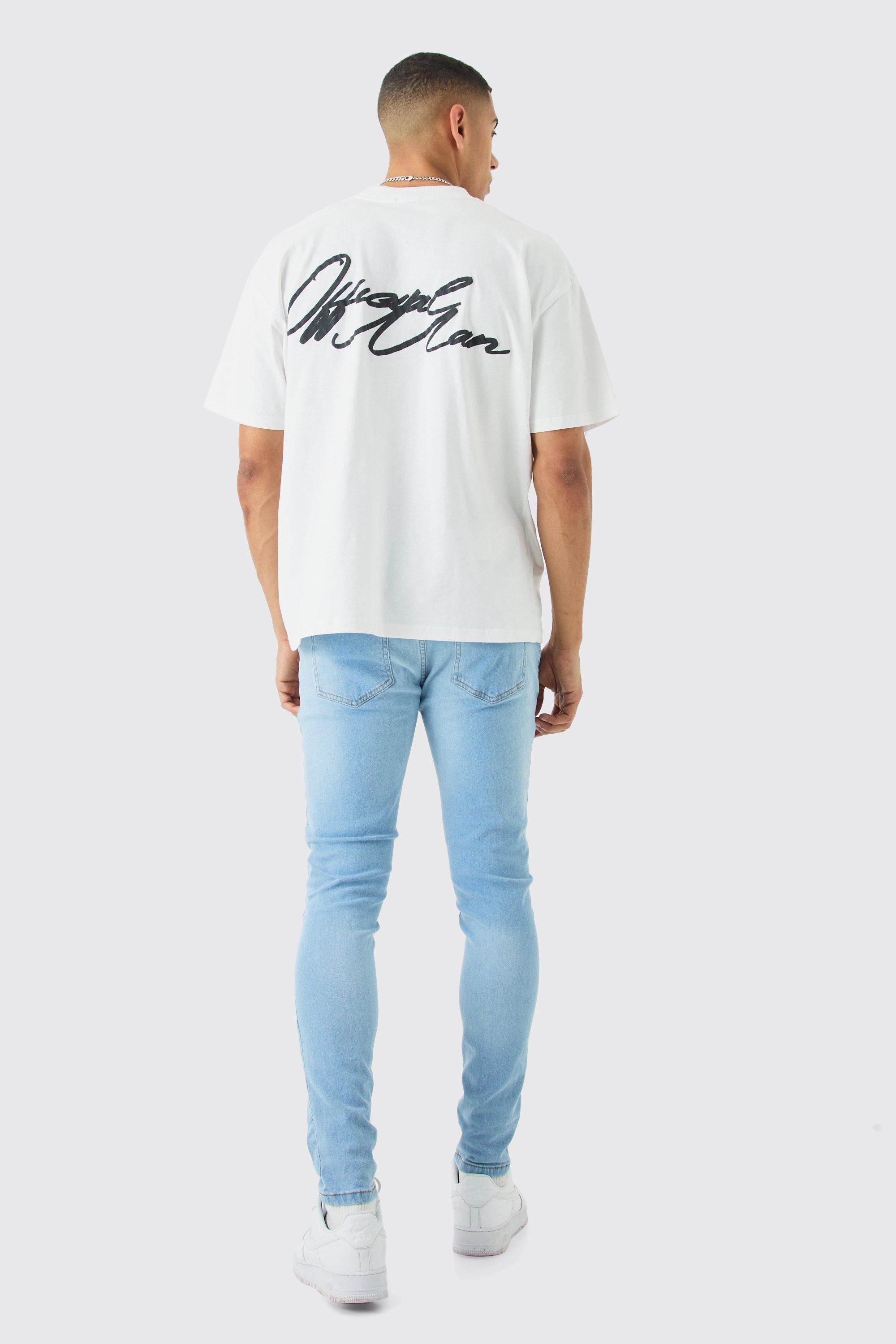 Ripped sky blue store jeans